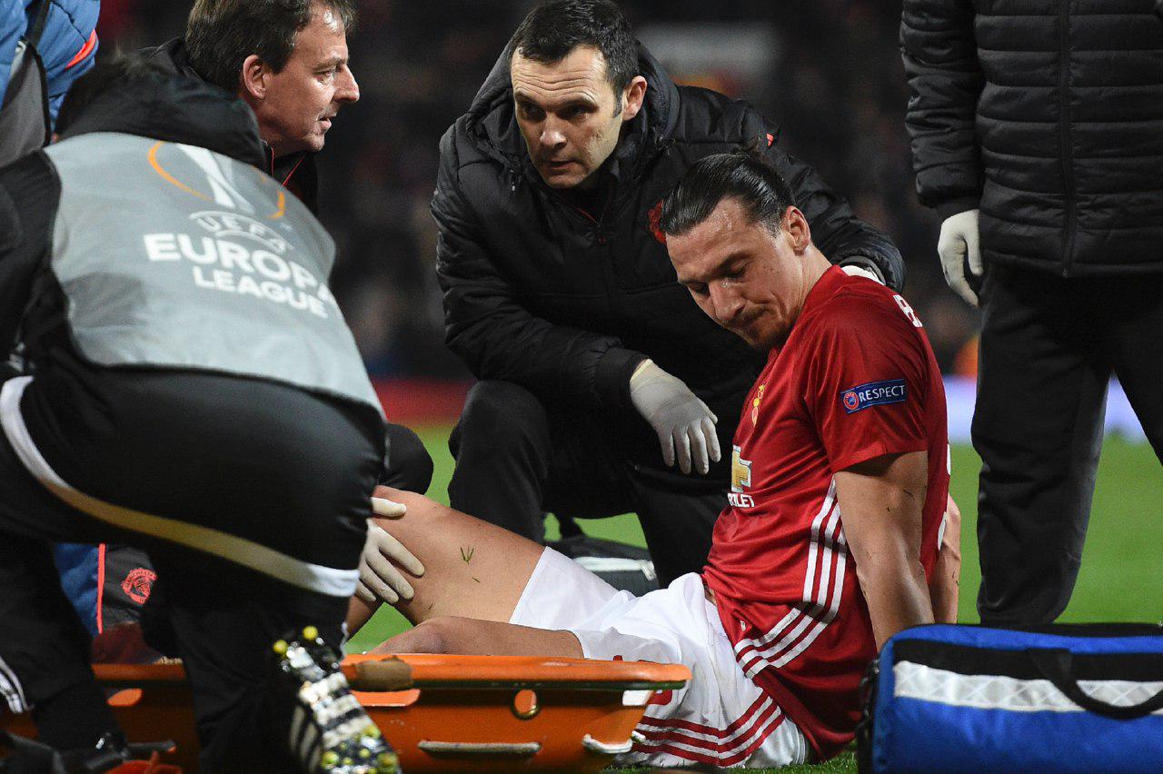 zlatan ibrahimovic - منچستر یونایتد - مصدومیت زلاتان ابراهیموویچ