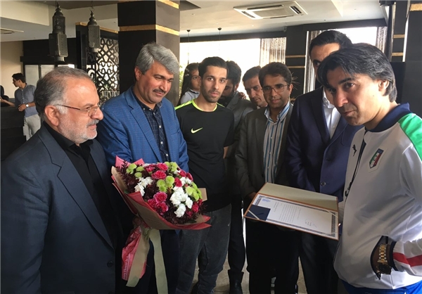 مراسم تقدیر از ملی پوش باشگاه تاسیسات دریایی برگزار شد