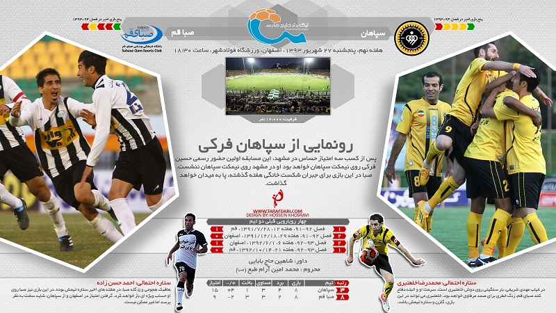 پیش بازی سپاهان - صبا؛ رونمایی از سپاهان فرکی