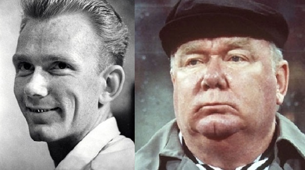 A young and old Valeriy Lobanovskyi Lobanovskyi as player and manager