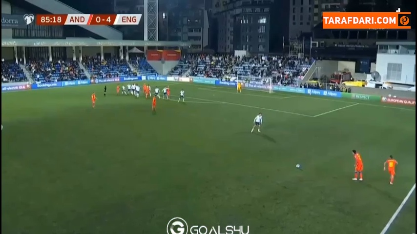 گل جک گریلیش به آندورا (آندورا 0-5 انگلیس)
