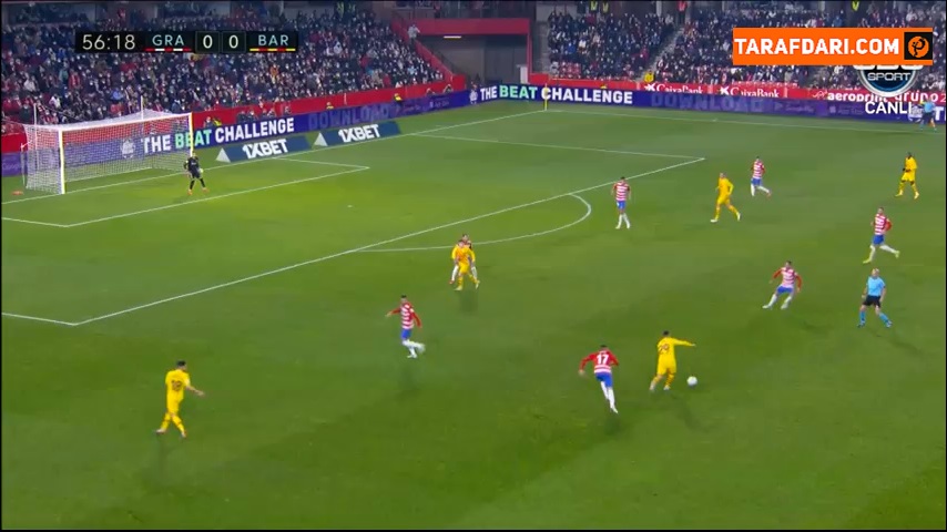 گل لوک دی یونگ به گرانادا (گرانادا 0-1 بارسلونا)