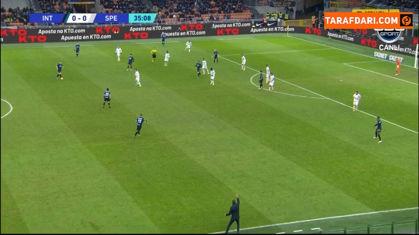 گل روبرتو گالیاردینی به اسپتزیا (اینتر 1-0 اسپتزیا)