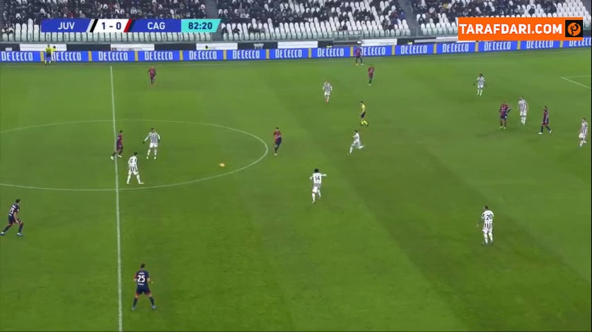 گل فدریکو برناردسکی به کالیاری (یوونتوس 2-0 کالیاری)