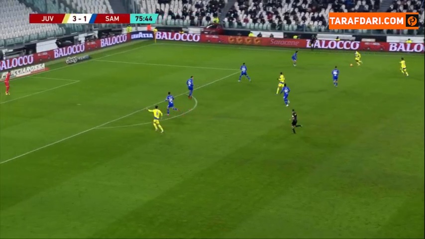 گل آلوارو موراتا به سمپدوریا از روی نقطه پنالتی (یوونتوس 4-1 سمپدوریا)