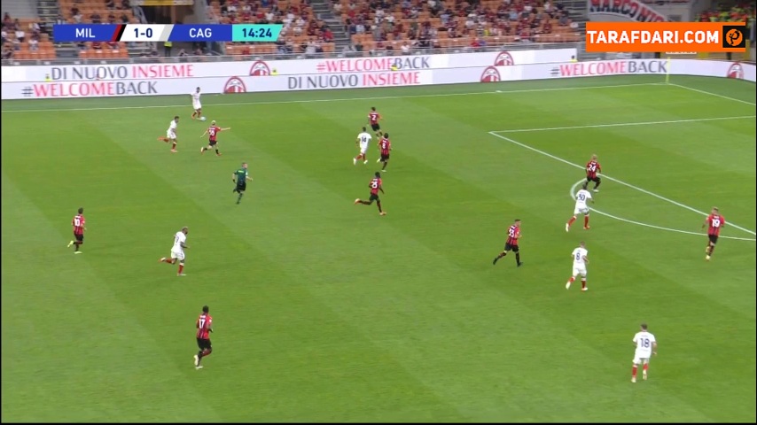 گل الساندرو دیولا به میلان (میلان 1-1 کالیاری)