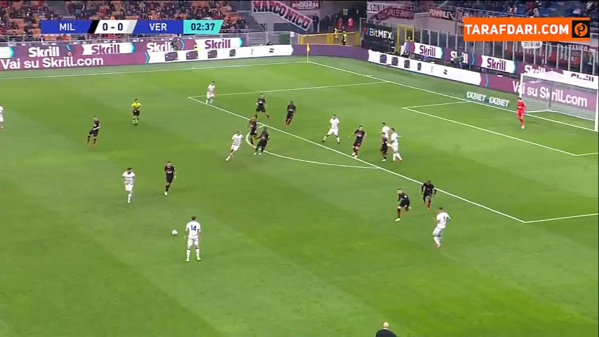 خلاصه بازی میلان 3-2 هلاس ورونا (سری آ - 2021/22)
