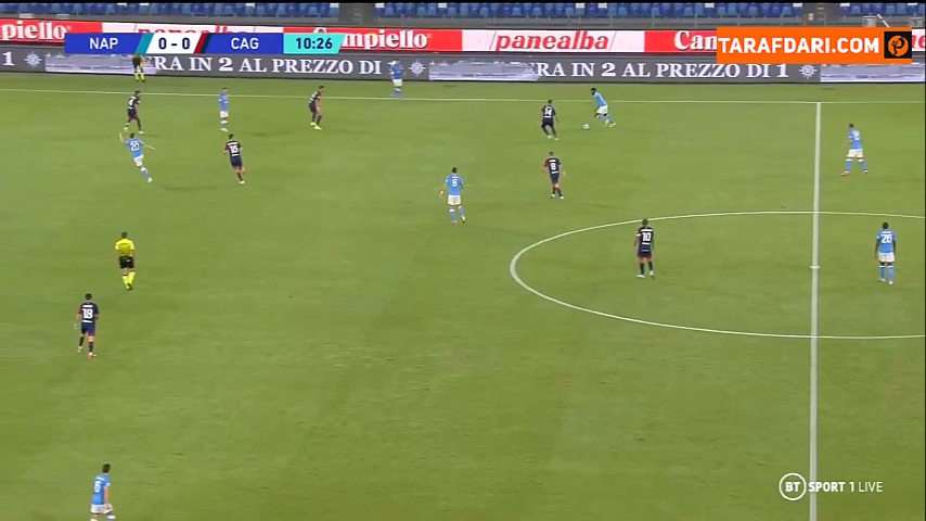 خلاصه بازی ناپولی 2-0 کالیاری (سری آ - 2021/22)