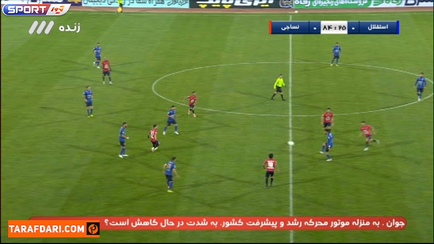 سیو دیدنی علیرضا رضایی در موقعیت تک به تک مقابل مهاجم نساجی (استقلال 0-0 نساجی) 