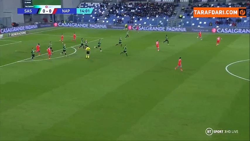 خلاصه بازی ساسولو 2-2 ناپولی (سری آ - 2021/22)