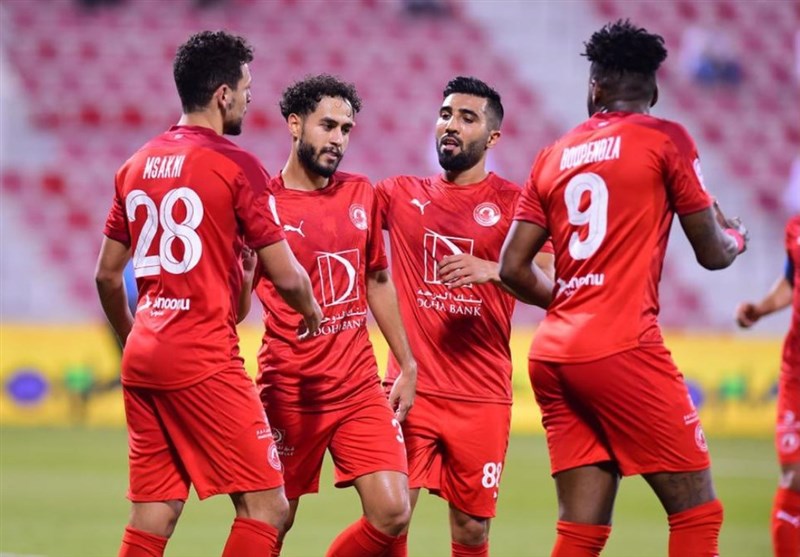 فرشید اسماعیلی روی نیمکت العربی مقابل القطر