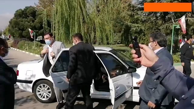 رییس فدراسیون فوتبال به مراسم تجلیل از شهدای چوار دیر رسید / فیلم