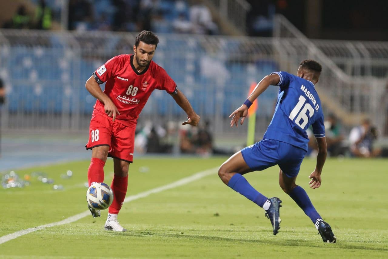 درگیری دو پرسپولیسی در بازی با الهلال + فیلم