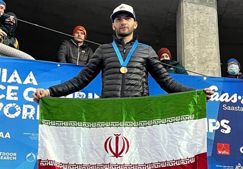 دومین طلای ایران در مسابقات یخ نوردی قهرمانی جهان