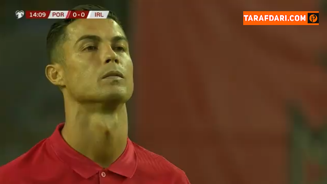 مهار پنالتی کریستیانو رونالدو توسط گاوین بازونو، سنگربان جمهوری ایرلند (پرتغال 0-0 جمهوری ایرلند)