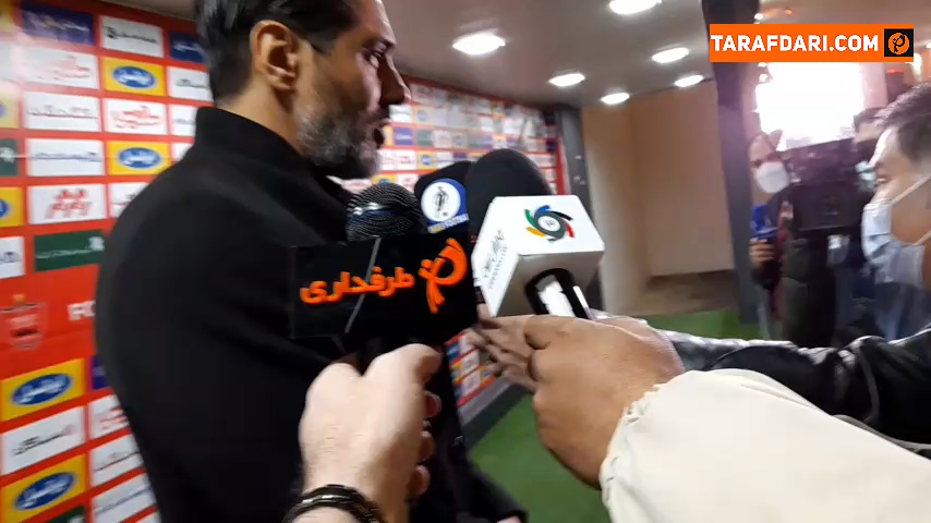 افشین پیروانی: من از طرف خودم از خبرنگار خانم عذرخواهی می کنم / فیلم
