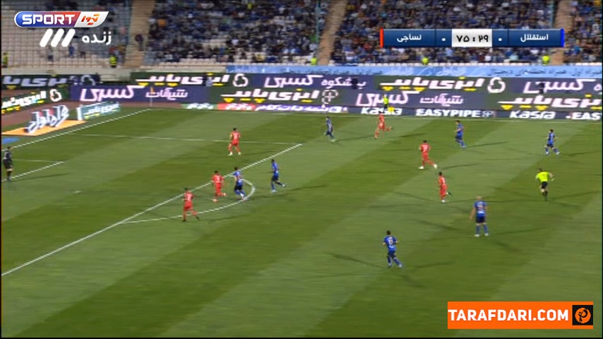 دو موقعیت گلزنی خوبی که آمانوف مقابل نساجی از دست داد (استقلال 0-0 نساجی)