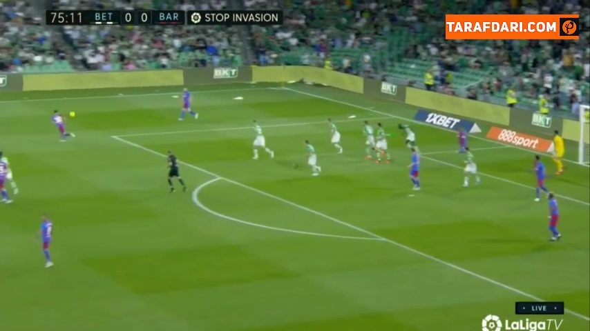 گل آنسو فاتی به بتیس (رئال بتیس 0-1 بارسلونا)