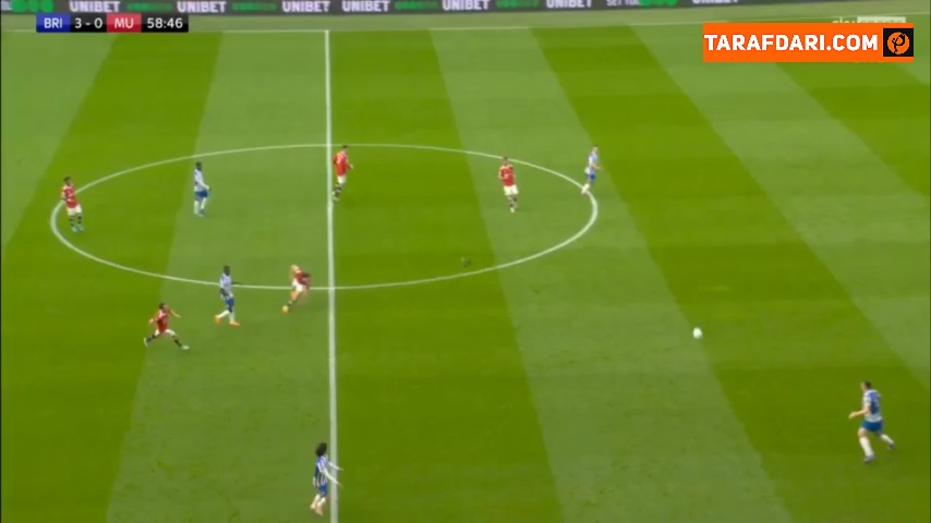 گل لئاندرو تروسارد به منچستریونایتد (برایتون 4-0 منچستریونایتد)