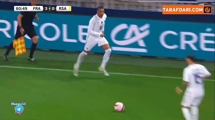گل بن یدر به آفریقای جنوبی (فرانسه 4-0 آفریقای جنوبی)