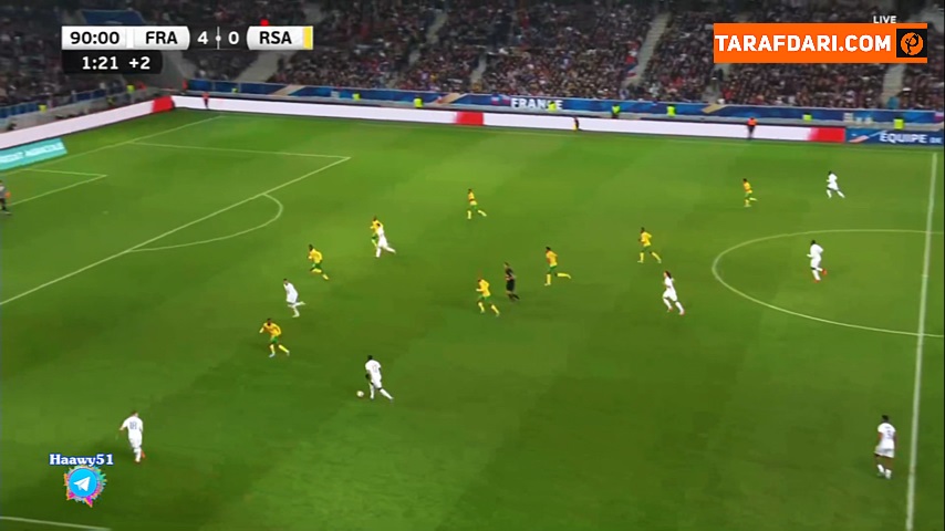 گل زیبای متئو گندوزی به آفریقای جنوبی (فرانسه 5-0 آفریقای جنوبی)