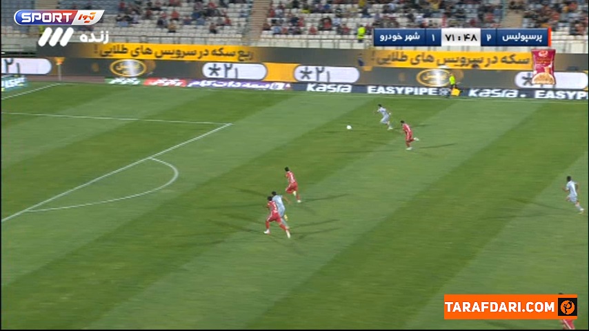 دو واکنش پیاپی حامد لک مقابل پدیده و نجات دروازه پرسپولیس (پرسپولیس 2-1 پدیده)
