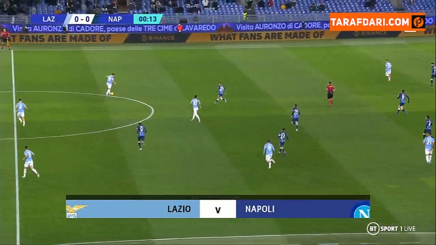 خلاصه بازی لاتزیو 1-2 ناپولی (سری آ - 2021/22)