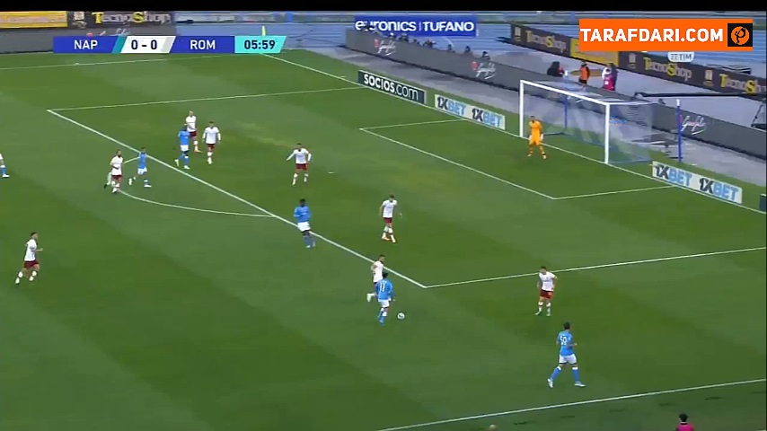 خلاصه بازی ناپولی 1-1 آاس رم (سری آ - 2021/22)
