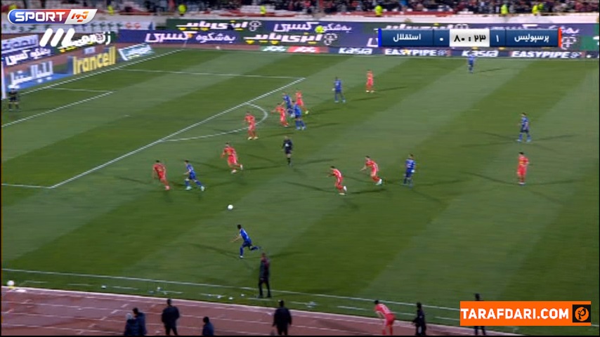 گل رودی ژستد به پرسپولیس (پرسپولیس 1-1 استقلال)