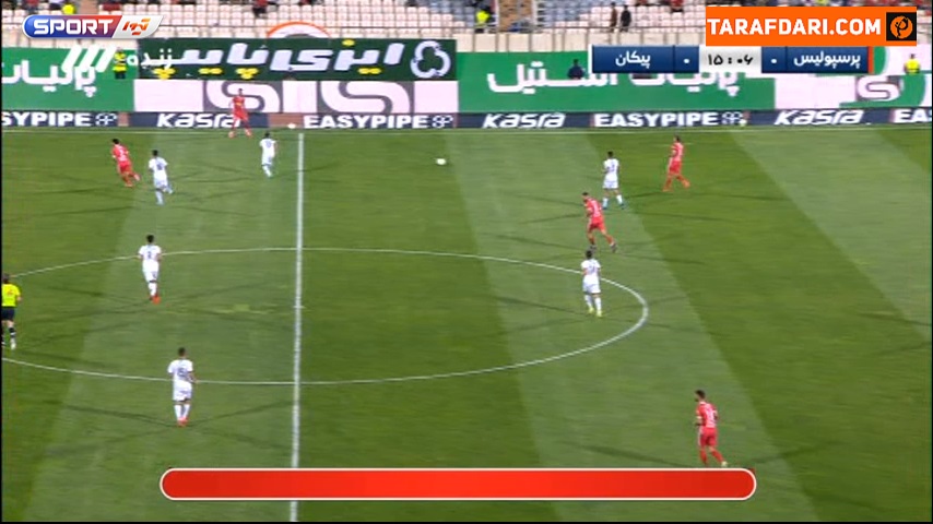 گل حامد پاکدل به پیکان (پرسپولیس 1-0 پیکان)