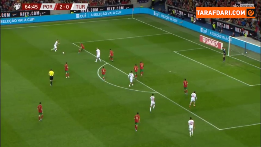 گل بوراک ییلماز به پرتغال (پرتغال 2-1 ترکیه)