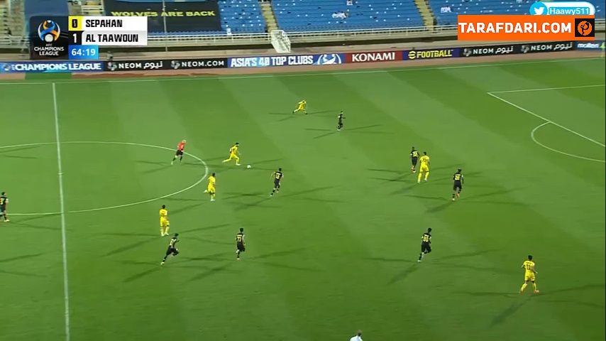 گل شهریار مغانلو به التعاون (سپاهان 1-1 التعاون)