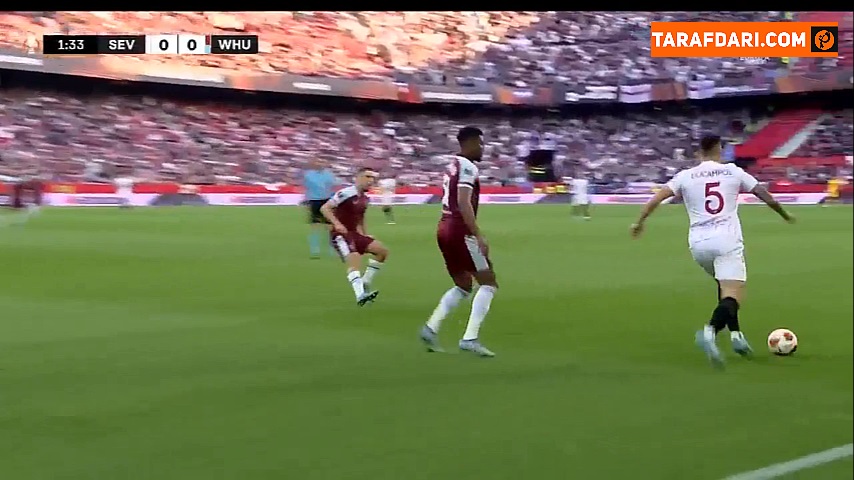 خلاصه بازی سویا 1-0 وست هم (لیگ اروپا - 2021/22)