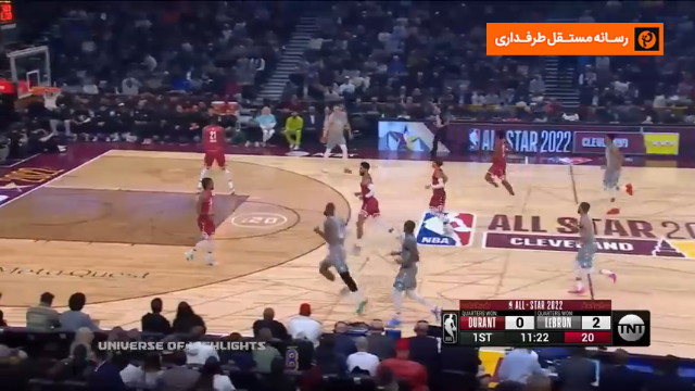 خلاصه بازی آل استار NBA / تیم لبران جیمز 163-160 تیم دورانت
