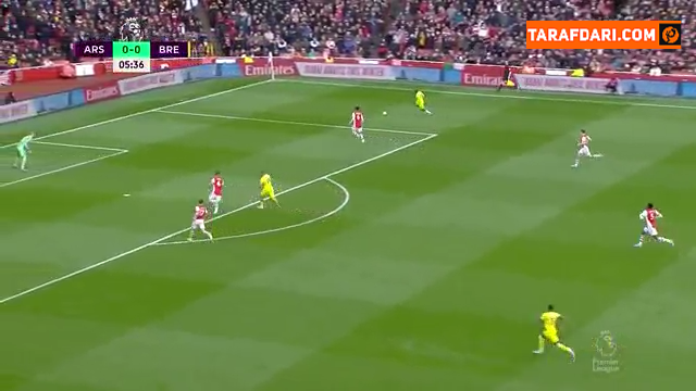 خلاصه بازی آرسنال 2-1 برنتفورد (لیگ برتر انگلیس - 2021/22)