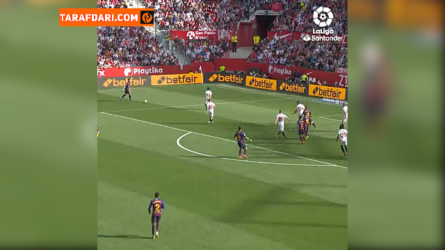 هت تریک لیونل مسی در جریان برتری 4-2 بارسلونا مقابل سویا (2019/2/23) / فیلم