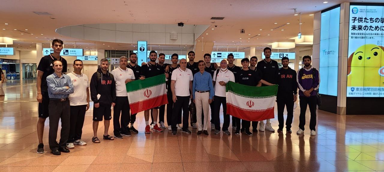 برای انجام دو بازی تدارکاتی مقابل ژاپن؛ تیم ملی بسکتبال وارد توکیو شد