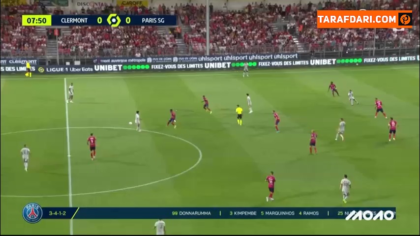 گل نیمار به کلرمون فوت روی پاس زیبای مسی (کلرمون فوت 0-1 پاری سن ژرمن) 