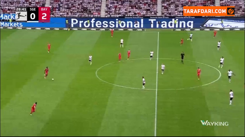 گل سادیو مانه به فرانکفورت (آینتراخت فرانکفورت 0-3 بایرن مونیخ)