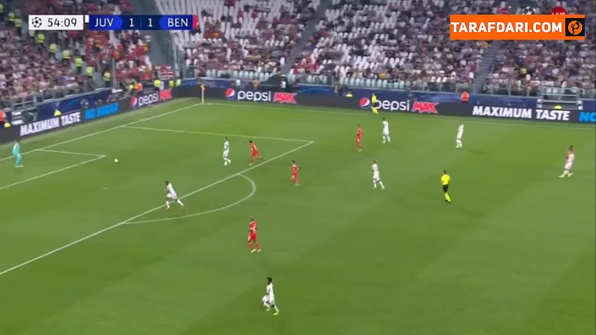 گل داوید نرس به یوونتوس (یوونتوس 1-2 بنفیکا)