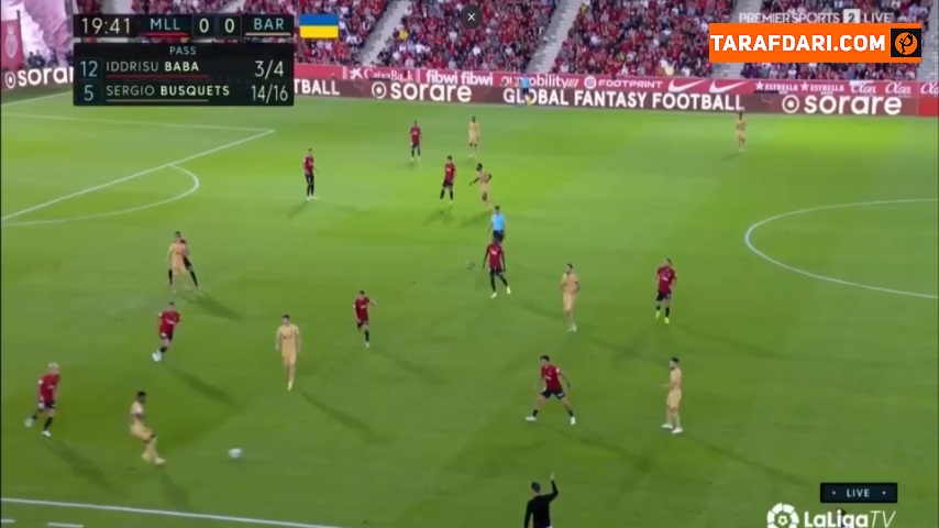 گل روبرت لواندوفسکی به مایورکا (مایورکا 0-1 بارسلونا)