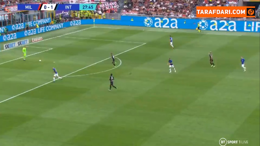 گل رافائل لیائو به اینتر (میلان 1-1 اینتر)