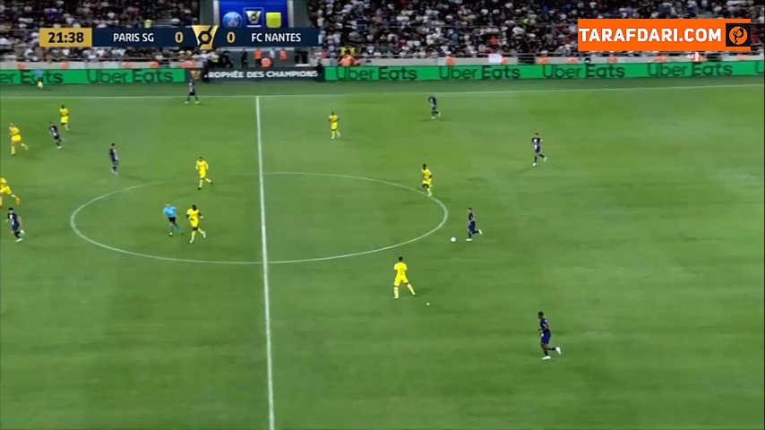 گل لیونل مسی به نانت (پاری سن ژرمن 1-0 نانت) 