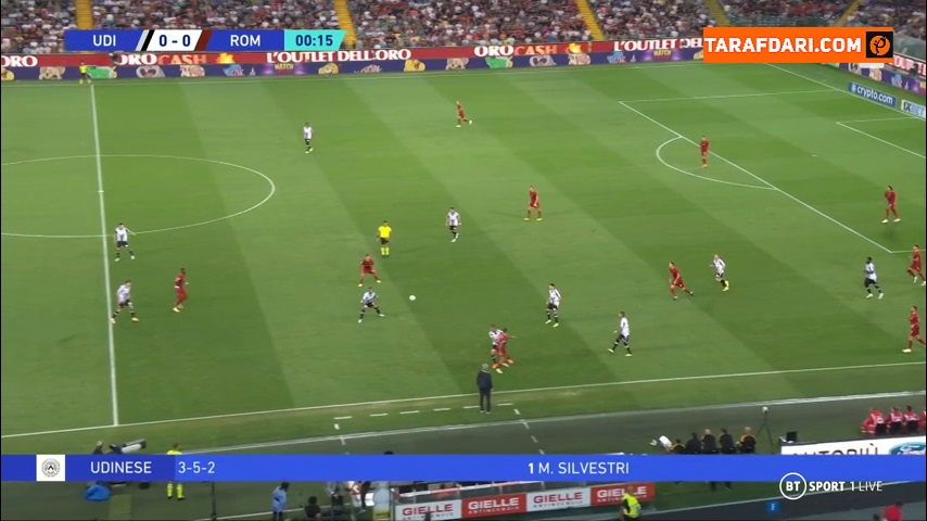 خلاصه بازی اودینزه 4-0 آاس رم (سری آ - 2022/23)