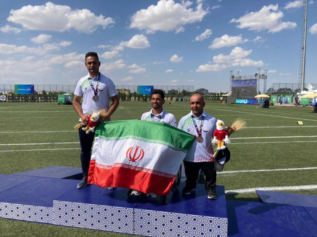 چهار مدال ملی پوشان تهرانی پاراتیراندازی با کمان ایران در قونیه