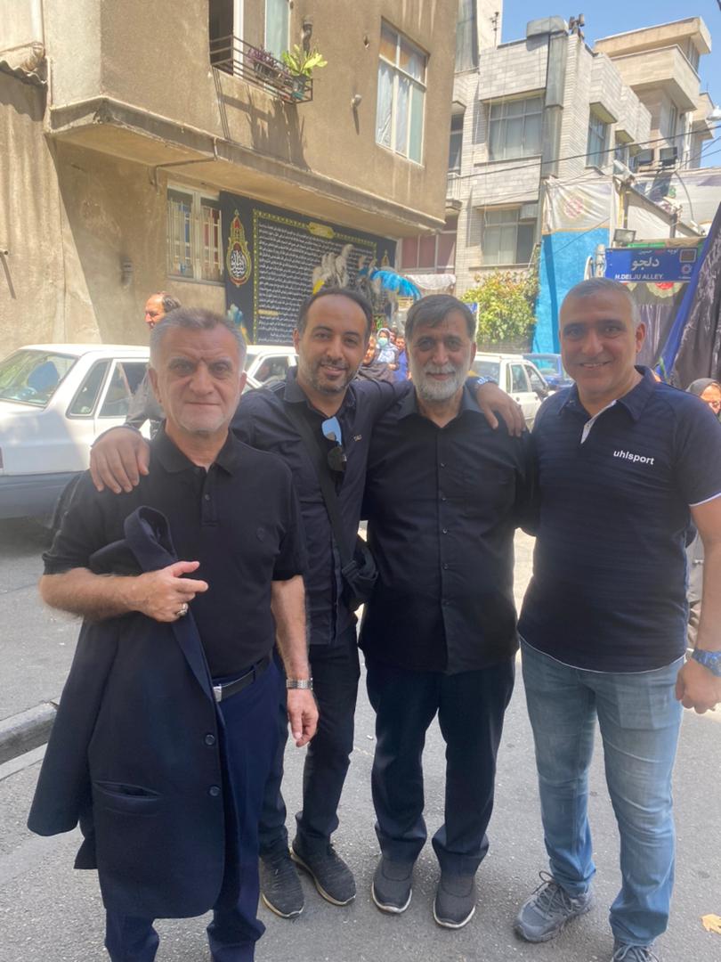 آجورلو و پیشکسوتان فوتبال در عزاداری عاشورا + تصاویر