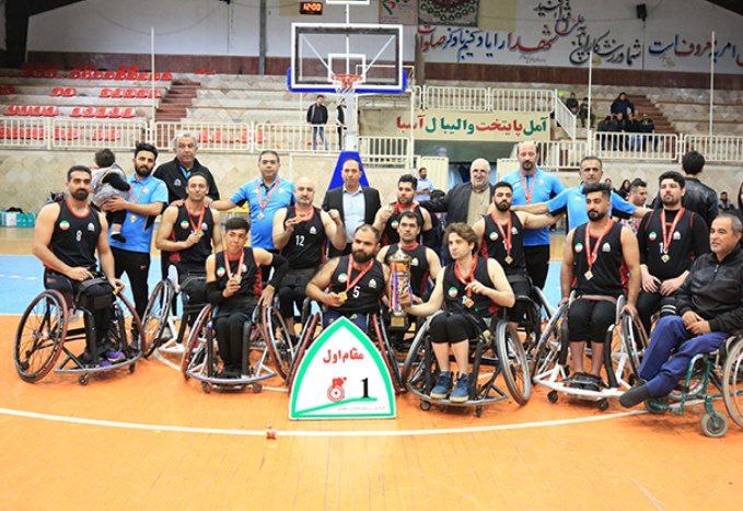 لیگ برتر بسکتبال با ویلچر| شهروند آمل قهرمان شد