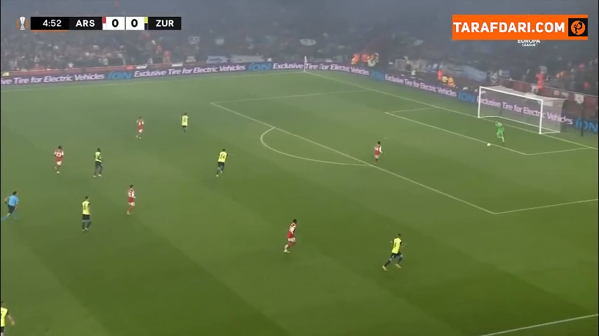 خلاصه بازی آرسنال 1-0 زوریخ (لیگ اروپا - 2022/23)