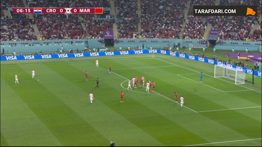 گل گواردیول به مراکش روی حرکت زیبا و تمرین شده بازیکنان کرواسی (کرواسی 1-0 مراکش) 