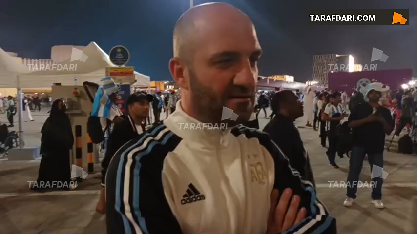 طرفدار اماراتی آرژانتین: یاران مسی 3-1 مقابل کرواسی پیروز می شوند / فیلم